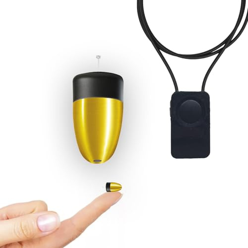 Pinganillosocultos Pinganillo Examenes Bluetooth Caché - Oreillette espion invisible sans fil Copier Examen. (anneau MicroMini + collier Bluetooth v5)