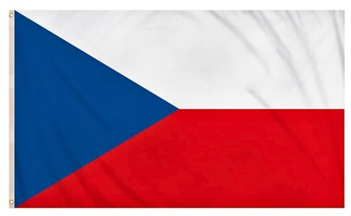 SHATCHI 1,5 x 0,9 m Nationalflaggen Events Pub BBQ Dekorationen für Rugby Cricket Fußball Sport 2023 Weltmeisterschaft Banner Fan Unterstützung Tischabdeckung, Polyester, Tschechische Republik