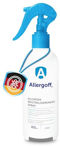 Allergoff Spray Antiacaro 100% Atossico - Efficace per Materassi e Cuscini | Durata di Azione Lunga | Controllo Acari per Allergici | Confezione da 2x Spray da 400ml
