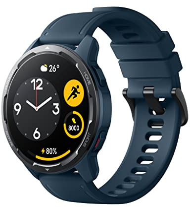 Xiaomi Watch S1 Active (Blue) Con Cavo USB-C 1m, Display AMOLED HD 1.43, 117 Modalità Di Allenamento, NFC Integrato, Telefonate Bluetooth, Resistente All'Acqua, Versione Italiana