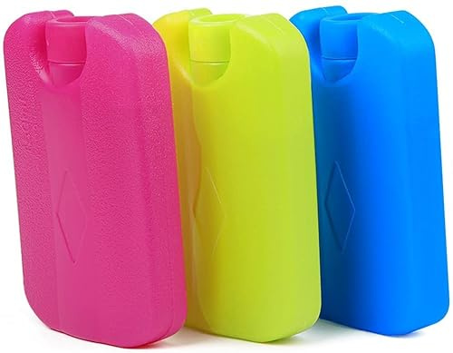 RosyFate 3er Set kühlakku Mini mit je 150 ml, Kühlelemente für Kühltasche Oder Kühlbox Bis 12 h Kühlpack Kühlakku, Kühlelemente für die Kühlbox oder Kühltasche, Kühl-Akku für die Brotdose
