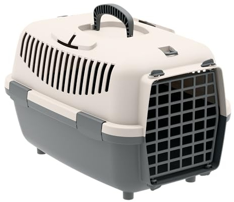 Nomade 1 Hundebox - Transportbox für kleine Hunde und Katzen - 48 x 32 x 32 cm - Kann bis zu 6 kg tragen. Robustes Polypropylen. Türen aus Kunststoff