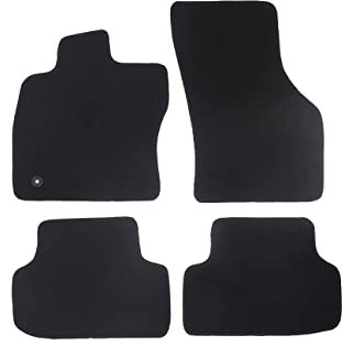 Fußmatten passend für Toyota Aygo Typ B1, WNB1 (Baujahr 2005-2014), Classic schwarz | 4-TLG | Umrandung schwarz | BF 1x Klickverschluss