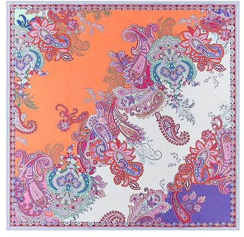 Roeckl Flower Fusion 130x130 Schal, Multi Flamingo, Standard