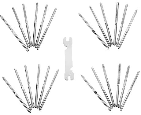 Hemobllo 1satz Kabelgeländer System Mit Lag Schrauben Für Einfache Installation Von Holzgeländern Langlebig Und Benutzerfreundlich Für -projekte