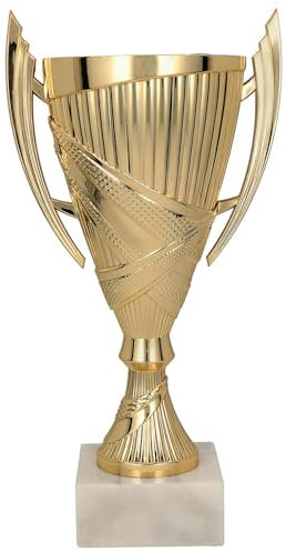 Larius Sieger Pokal - Ehrenpreis Trophäe Fußball mit Wunschtext (Mit Wunschtext, M)