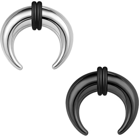 ZS 2 Stück Pincher Tapers Septumringe, 2G 4G 6G 8G 10G 14G 16G Buffalo Horseshoe Stretcher Expander Piercing Nasen Ohr Messgeräten Für Damen Herren