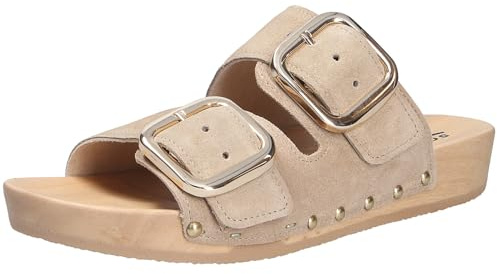 Softclox S3630 Lena Kaschmir - Damen Schuhe Pantoletten - 08-Taupe, Größe:37 EU