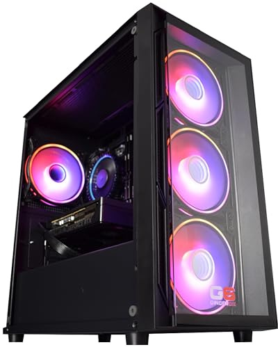 ginger6 Gaming PC Desktop - Intel i7 12700F, Nvidia RTX 5050 8GB Graphics, 1TB Kingston M.2 NVMe SSD, 32GB DDR5, 600Mb Wi-Fi, Windows 11 Home
