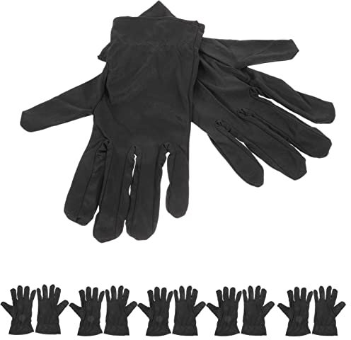 BELLIFFY 6paare Pärchen Elastische Baumwollhandschuhe Für Schmuck Und Münzhandhabung Und Strapazierfähig Für Juweliere Inspektionen Und Gartenarbeiten