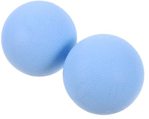 Zwei Blaue Massagebälle aus Tpe für Yoga und Fitness | Muskelmassage, Spannungsabbau, 2 Stück, Tragbar, für Fußgewölbe, Fußsohle, Schulter, Nacken