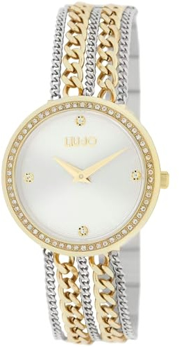 Liu Jo Chains Chains TLJ2412 Orologio da donna in acciaio bicolore con cinturino a catena intrecciata