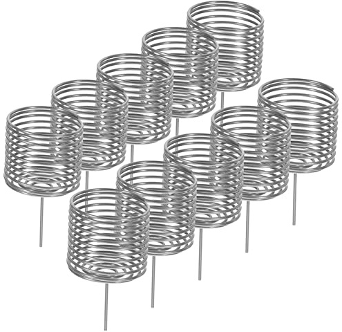Toyvian Cestini Di Fertilizzante in Acciaio Resistente Per Bonsai, Contenitore Porta Fertilizzante Riutilizzabile Per Giardinaggio, Set Da 10 Pezzi Per Fertilizzazione Automatica Di Piante