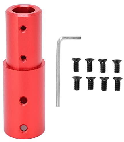 Elevador de Manillar, Tubo de Extensión Aluminio Elevador Aluminio, Manillar Pole para Scooter Negro Esencial Lite M365 1S Pro 2 Esencial (rojo)