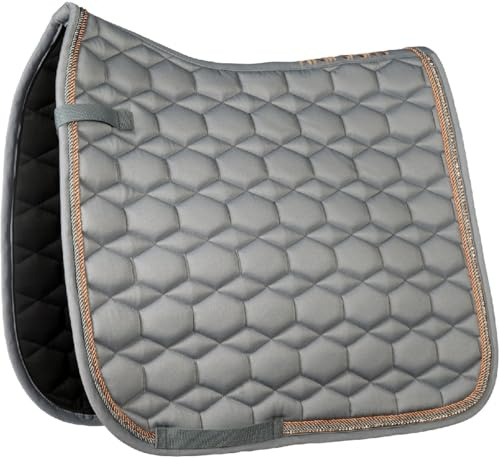 HKM Rosegold Glamour Style Schabracke, Grau/Rosegold, Vielseitigkeit