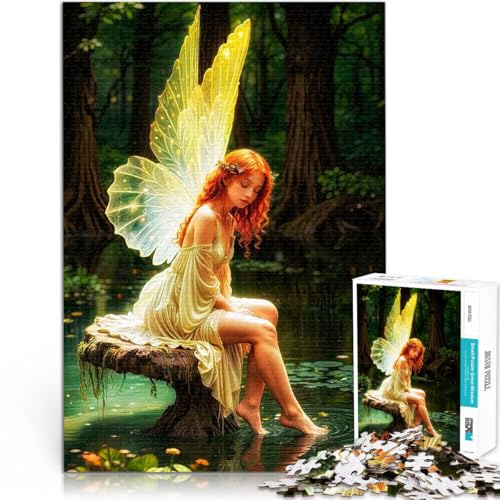 Puzzle 1000 pièces pour Adultes Fée de la forêt enchantée Jouets de Divertissement Familial Cadeau d'œuvre d'art 38x26cm