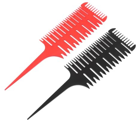 Anneome 2 Pezzi Pettini Professionali per Colorazione e Styling Dei Strumento per Sezionamento e Evidenziazione Tutti Tipi