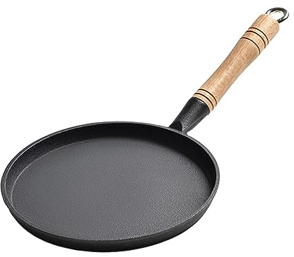 Piastra in Ghisa per Cucinare Crêpes E Pancake, Padella Antiaderente per Colazione E Barbecue, 22 Cm，22cm