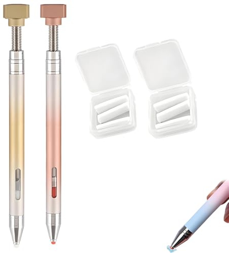 Generisch Lápiz de cera recargable automático de 2025, lápices de cera de uñas de pintura de diamantes, bolígrafo de cera rellenable de arte de diamante, bolígrafos de arte de diamante rellenables