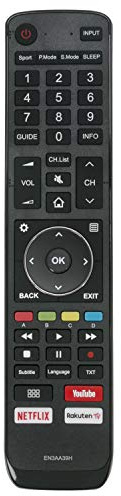 EN3AA39H Ersatz Fernbedienung - VINABTY EN3AA39H Ersatz-Fernbedienung für Hisense TV EN3B39 EN3D39 Fernbedienung H50A6550 H43A6550 H55A6550 Remote Controller