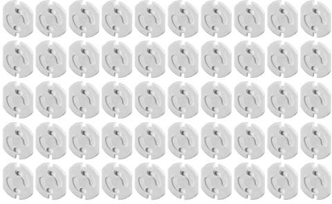 50x PerfectHD Kindersicherung für Steckdose - mit Drehmechanik - Kinderschutz Steckdosen Steckdosenschutz Steckdosensicherung Baby Kleinkind - 50 Stück