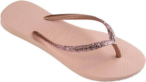 Havaianas Infradito da donna Slim Hardware, B(M) US, Balletto Rose Golden Blush, 35/36 EU