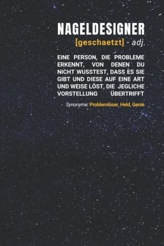 Nageldesigner geschätzt: Notizbuch inkl. To Do Liste | Das perfekte Geschenk für Männer, die im Nagelstudio Nägel verschönern | Geschenkidee | Geschenke