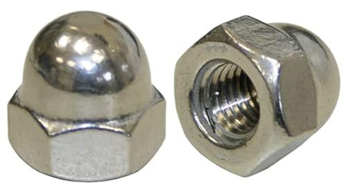 Hutmuttern DIN 1587 M12 hohe Form V4A - 25 Stk.