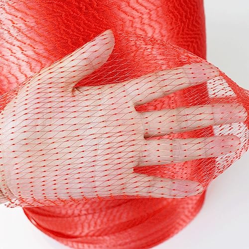 EVANEM Bags Fruit Packaging, Plastic Mesh Bag Semi-Finished Products Into Roll Mesh Cutting Rope Mesh Packaging Vegetables Fruits and Dried Fruit (Size : 100 M)