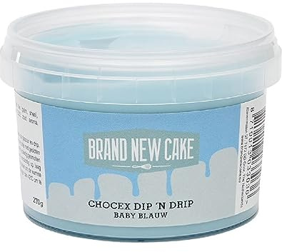 BrandNewCake® Chocex Dip 'n Drip Baby Blau 270g - Perfekte Kuchenglasur - Einfache Tortendekoration - Ideal für Kuchenverzierung