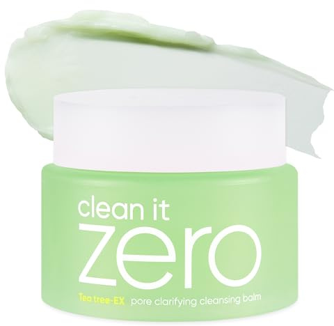 BANILA CO Clean it Zero Pore Clarifying Cleansing Balm | Korean Makeup Remover, Cleansing Oil, Facial Cleanser for Oily and Acne Prone Skin | Vegan | Made with AHA-PHA & Tea Tree (100ml / 3.38 fl. oz)