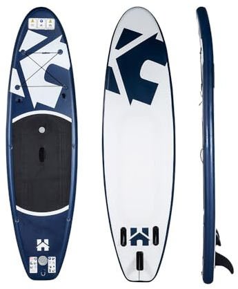 Home Deluxe Stand Up Paddle Board – Größe S, Blau | Aufblasbares SUP für See, Meer & Fluss
