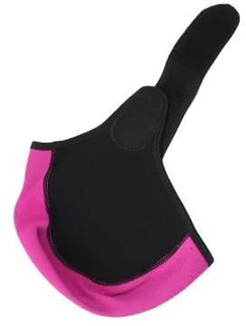 FACAIIO Bonnet de natation thermique en néoprène 5 mm d'épaisseur étanche pour adultes, pour le surf, la plongée avec tuba, noir/bleu/rouge