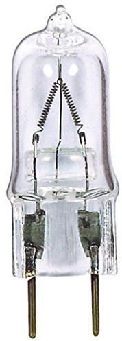 Satco S3419 100 Watt T4 Halogen, Clear, Bi Pin GY6.35 base, 120 volts (Pack of 10)