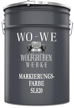 WO-WE Peinture de signalisation SL820 - Marquage au sol pour parking, route - Noir 2,5L