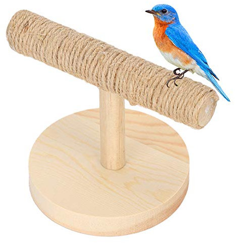 Natur Sitzstangen Vogelschaukel Vogel Barsch Papagei T Stand Naturholzstangen Vogelzubehör im Vogelkäfig für Vögel wie Wellensittich, Nymphensittich, Kanarienvogel