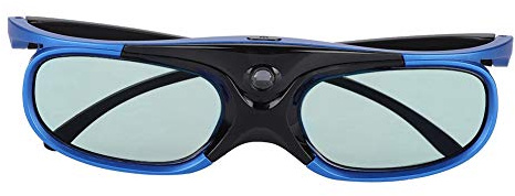 Universal Active Shutter Type 1080P HD 3D Glasses 3D Projector DLP Link，3D Movie Game Glasses, 178 ° Wide Viewing Angle, High Transparency, Blue Black