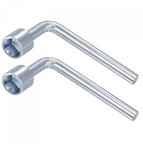 sourcing map 13mm Metric L Shaped Angled Open Hex 6 Point Socket Wrench, Single Ended 2 Pcs