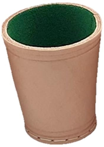 Lederwürfelbecher mit Filz