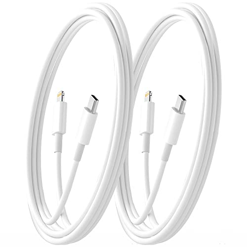 JJCALL Cavo Lightning USB C 1M + 1.8M [certificato MFi] Cavo di ricarica rapida iPhone Power Delivery tipo C to Lightning per iPhone 14/13/12/11 Pro Max/Pro/XR/XS/X/SE/8Plus