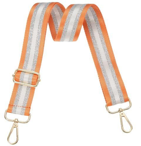 PATIKIL Taschengurt, Breiter Schultergurt Verstellbare Umhängetaschengurte Universal Ersatz Schultertaschengurt für Damenhandtaschen Canvas Gitarrentasche Rucksack, Orange