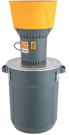Molino de granos eléctrico, molino, molino de granos, molino de piensos con 5 tamizadores de molienda para cereales, maíz, cereales, trigo, piensos, harina, molino (tipo A, 1300 W, 50 l)