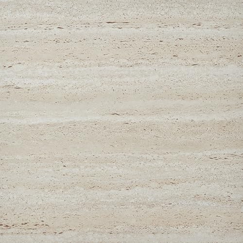 Peel and Stick Floor Tiles - 30 Pack / 67.48 sqf (6.27 sqm) - Sticky Floor Tile 18x18 inch (45.7x45.7cm) - Beige Self Adhesive Vinyl Flooring For Kitchen, Living Room and Bathroom - Travertine Dune