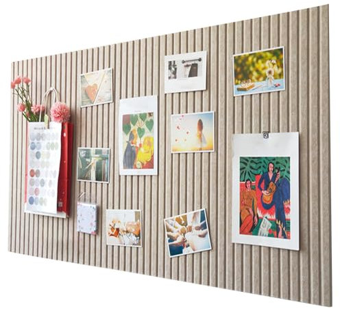 Große Filz Pinnwand Selbstklebend ，60 x 40cm Filzboard，dekorative Pinnwand aus Filz， 0,9cm dick，faltbare Fototafel Memotafeln Memo Boards Bulletin Board Wanddekoration für Büro Küche，Dunkel Kamel