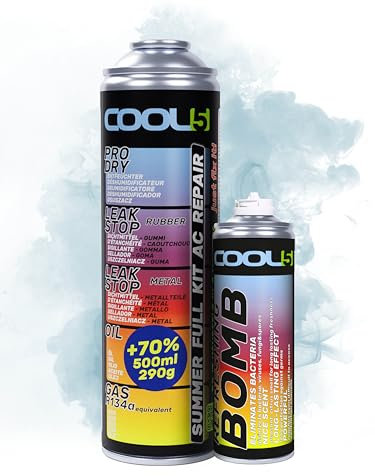 Cool5, sustituto r134a, Sellador, refrigerante para aire acondicionado de automóviles, equivalente a 760 g, 1 lata, 5 en 1, 290g,