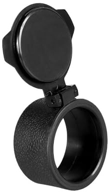 Rubber Objective Lens Cover, Flip Up Single Riflescopes Cover Protective Monocular Lens Cap for Outdoors Hunting Training