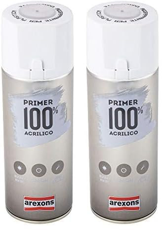 AREXONS 3441 - Primer 100% Acrilico Fondo Aggrappante per Plastica, 400 ml (Confezione da 2)