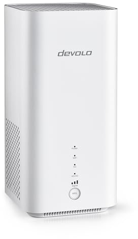 devolo WiFi 6 Router 3600 5G LTE, mobiler 5G Router, SIM-Karten WLAN-Router, mobiles Internet zu Hause und unterwegs, 3.600 Mbit/s, weiß