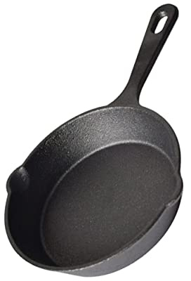 JYBNBBE Crêpière, Four, Plaque de Cuisson, poêle à œufs, poêle à assaisonnement, poêle en Fonte,Black-20.3cm