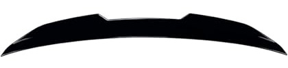 Generico Coche Alerón Trasero para Audi A4 S4 B9 2017-2024 PSM, Techo Trasera Maletero Superior Spoiler ala Alerón Difusor Antiarañazos, Accesorios Coche,Glossy Black